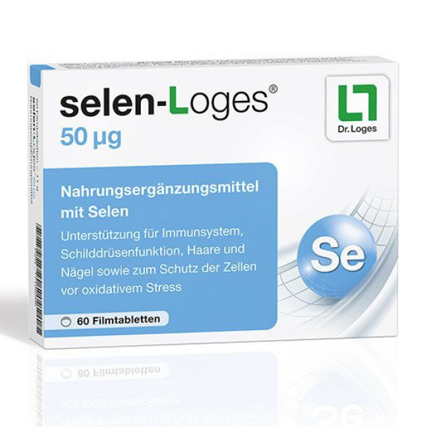 Пищевая добавка с селеном SELEN-LOGES 50 μg Filmtabletten 60 шт Loges Пищевая добавка с селеном SELEN-LOGES 50 μg Filmtabletten 60 шт Loges