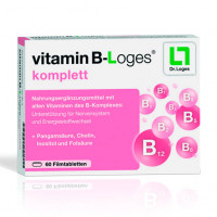 Комплекс витамина B VITAMIN B-LOGES komplett Filmtabletten 60 таблеток Loges