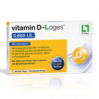 Витамин Д3 VITAMIN D-LOGES 5.600 I.E. Wo.Depot Kautabl.Fam.Pa 60 шт Loges