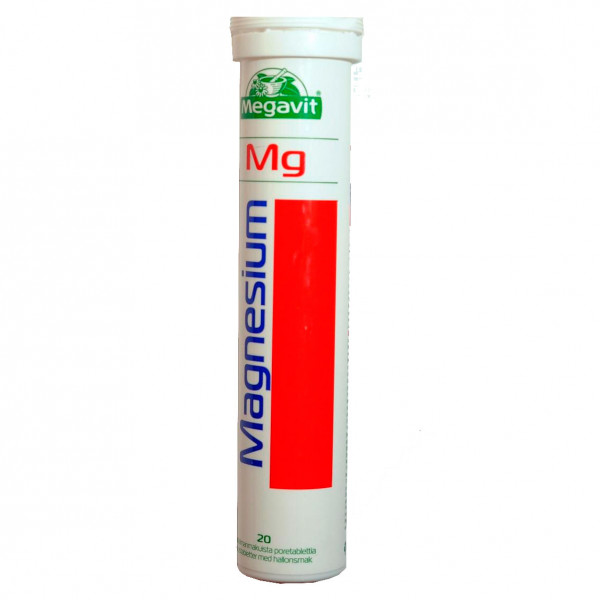 Витамины с магнием Magnesium 20 шипучих таблеток Megavit Витамины с магнием Magnesium 20 шипучих таблеток Megavit