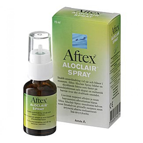 Спрей для заживления ран и язв во рту Aftex ALOCLAIR SPRAY 15 ML Meda OTC Спрей для заживления ран и язв во рту Aftex ALOCLAIR SPRAY 15 ML Meda OTC