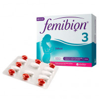Комбинированный набор витаминов для кормления грудью Femibion 3 imetys 28 tablettia + 28 kapselia Merck Комбинированный набор витаминов для кормления грудью Femibion 3 imetys 28 tablettia + 28 kapselia Merck