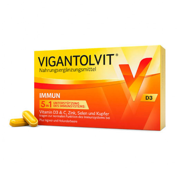 Витамины для иммунитета VIGANTOLVIT Immun Filmtabletten 60 шт Merck Витамины для иммунитета VIGANTOLVIT Immun Filmtabletten 60 шт Merck