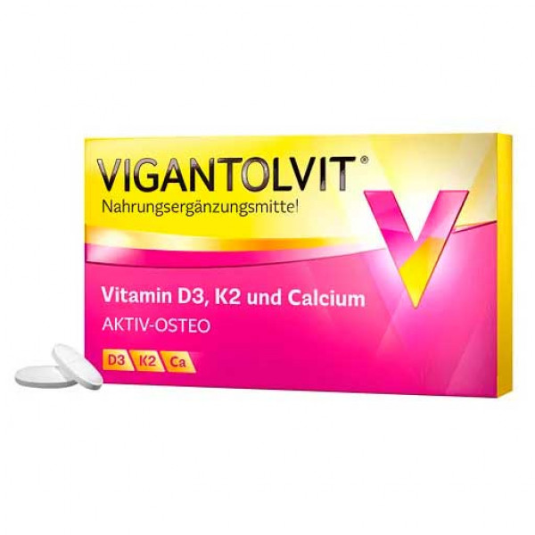 Витамины Д3 К2 Кальций VIGANTOLVIT Vitamin D3 K2 Calcium Filmtabletten 60 шт Merck Витамины Д3 К2 Кальций VIGANTOLVIT Vitamin D3 K2 Calcium Filmtabletten 60 шт Merck