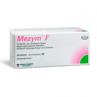 Препарат при пищеварительных растройствах Мезин MEZYM F magensaftresistente 100 таблеток Mezym