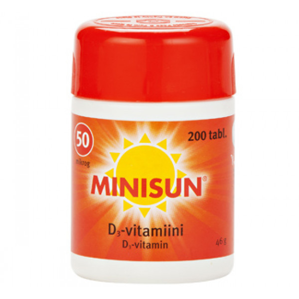 Витамин Minisun D3 50 мкг 200 таблеток Minisun Витамин Minisun D3 50 мкг 200 таблеток Minisun