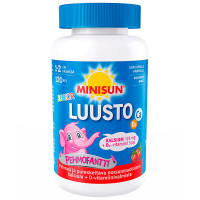 Кальций 125 мг с витамином D3 5 мкг для костей Luusto Pehmofantti Junior 120 жевательных таблеток Minisun