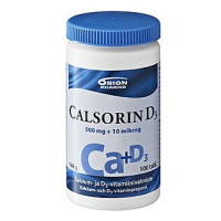 Кальций с витамином Д3 CALSORIN 500 мг + D3 10 мкг 100 таблеток CALSORIN