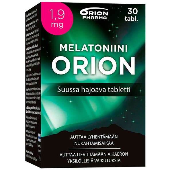 Снотворное MELATONIINI ORION 1,9 мг 30 таблеток растворимых во рту Orion Снотворное MELATONIINI ORION 1,9 мг 30 таблеток растворимых во рту Orion