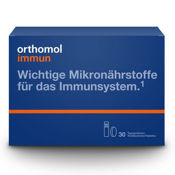 Биодобавка для иммунитета ORTHOMOL Immun Trinkfläschchen/Tabl.Kombipack. 30 шт ORTHOMOL Биодобавка для иммунитета ORTHOMOL Immun Trinkfläschchen/Tabl.Kombipack. 30 шт ORTHOMOL