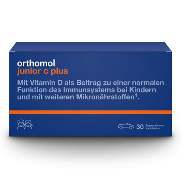 Витамин С и Д для иммунитета детей ORTHOMOL Junior C plus Kautabl.Waldfrucht 30 шт ORTHOMOL Витамин С и Д для иммунитета детей ORTHOMOL Junior C plus Kautabl.Waldfrucht 30 шт ORTHOMOL