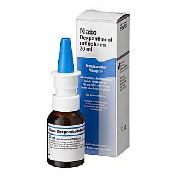 Спрей от насморка с декспантенолом NASO DEXPANTHENOL 20 ML RatioPharm Спрей от насморка с декспантенолом NASO DEXPANTHENOL 20 ML RatioPharm