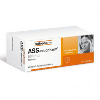 Таблетки от боли ASS-ratiopharm 500 mg Tabletten 100 шт RatioPharm