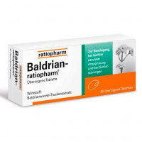 Экстракт корня валерианы BALDRIAN-RATIOPHARM überzogene Tabletten 30 шт RatioPharm