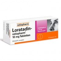 Таблетки от аллергии LORATADIN-ratiopharm 10 mg Tabletten 50 шт RatioPharm