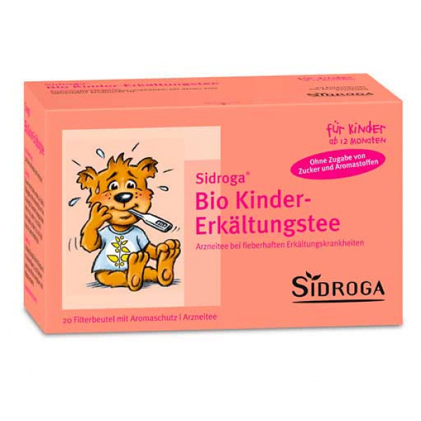 Чай для детей от простуды и гриппа SIDROGA Bio Kinder-Erkältungstee Filterbeutel 20 шт SIDROGA Чай для детей от простуды и гриппа SIDROGA Bio Kinder-Erkältungstee Filterbeutel 20 шт SIDROGA