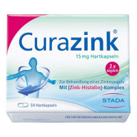 Капсулы при дефиците цинка CURAZINK Hartkapseln 50 шт Stada