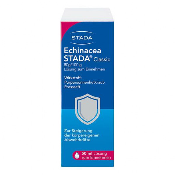 Капли эхинацеи для повышения защитных сил организма ECHINACEA STADA Classic 80 g/100 g Lsg.z.Einnehmen 50 мл Stada Капли эхинацеи для повышения защитных сил организма ECHINACEA STADA Classic 80 g/100 g Lsg.z.Einnehmen 50 мл Stada
