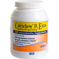 Жевательные таблетки Кальций + Д3 Calcichew D3 Extra appelsiini 500 mg / 20 mikrog 100 шт Takeda