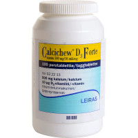 Жевательные таблетки Кальций + Д3 CALCICHEW D3 FORTE MINTTU 500MG/10MCG PURUTABLETTI 100 шт Takeda