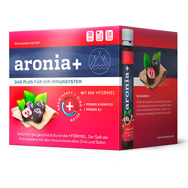 Витаминный комплекс с черной рябиной ARONIA+ IMMUN Monatspackung Trinkampullen 30 X 25 мл URSAPHARM Витаминный комплекс с черной рябиной ARONIA+ IMMUN Monatspackung Trinkampullen 30 X 25 мл URSAPHARM