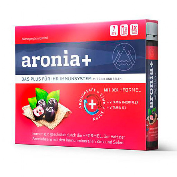 Витаминный комплекс с черной рябиной ARONIA+ IMMUN Trinkampullen 7 X 25 мл URSAPHARM Витаминный комплекс с черной рябиной ARONIA+ IMMUN Trinkampullen 7 X 25 мл URSAPHARM