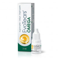 Капли для сухих и раздраженных глаз или век EVOTEARS Omega Augentropfen 3 мл URSAPHARM