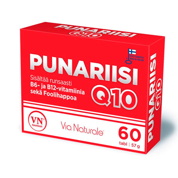 Красный рис Punariisi + Q10 60 таблеток Via Naturale Красный рис Punariisi + Q10 60 таблеток Via Naturale