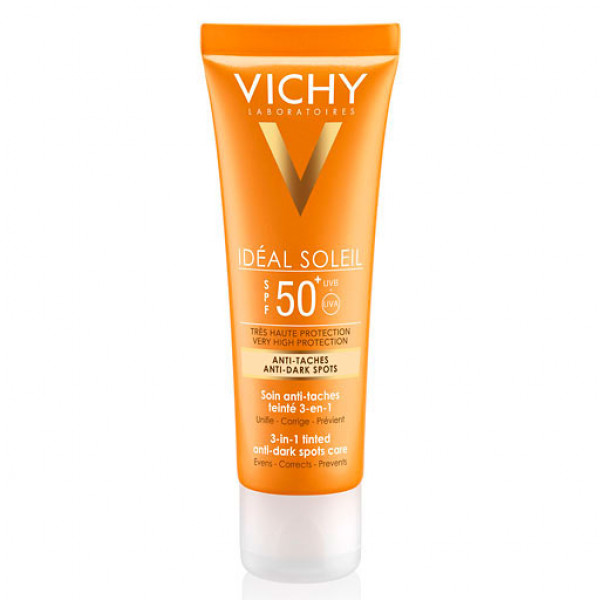 Крем защитный от солнца VICHY IDEAL Soleil Anti-Pigmentflecken Cr.LSF 50+ 50 мл VICHY Крем защитный от солнца VICHY IDEAL Soleil Anti-Pigmentflecken Cr.LSF 50+ 50 мл VICHY