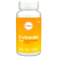 Витамин Д Vahva D3-vitamiini 50 мкг 200 таблеток Vida Витамин Д Vahva D3-vitamiini 50 мкг 200 таблеток Vida