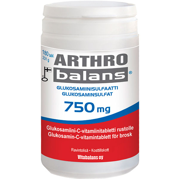 Витамины для суставов с глюкозамином Arthro Balans 750 mg 180 таблеток Vitabalans артро баланс Витамины для суставов с глюкозамином Arthro Balans 750 mg 180 таблеток Vitabalans артро баланс
