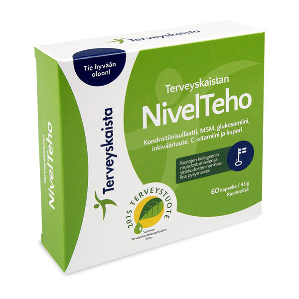 Витамины для суставов NivelTeho 60 капсул Terveyskaista Витамины для суставов NivelTeho 60 капсул Terveyskaista