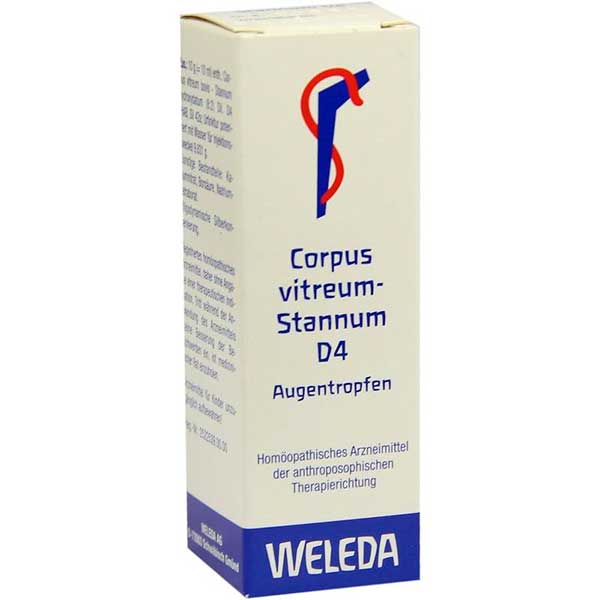 Капли для глаз CORPUS VITREUM STANNUM D 4 Augentropfen 10 мл Weleda Капли для глаз CORPUS VITREUM STANNUM D 4 Augentropfen 10 мл Weleda