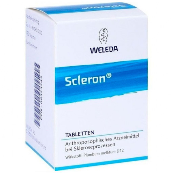 Лекарство от склерозных процессов SCLERON Tabletten 180 шт Weleda Лекарство от склерозных процессов SCLERON Tabletten 180 шт Weleda