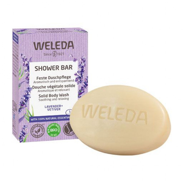 Мыло для душа с маслом ши WELEDA feste Duschpflege Lavender+Vetiver 75 гр weleda Мыло для душа с маслом ши WELEDA feste Duschpflege Lavender+Vetiver 75 гр weleda