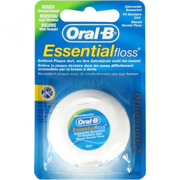 Зубная нить вощеная ORAL B Zahnseide gewachst mint 50 m 1 шт wick Зубная нить вощеная ORAL B Zahnseide gewachst mint 50 m 1 шт wick