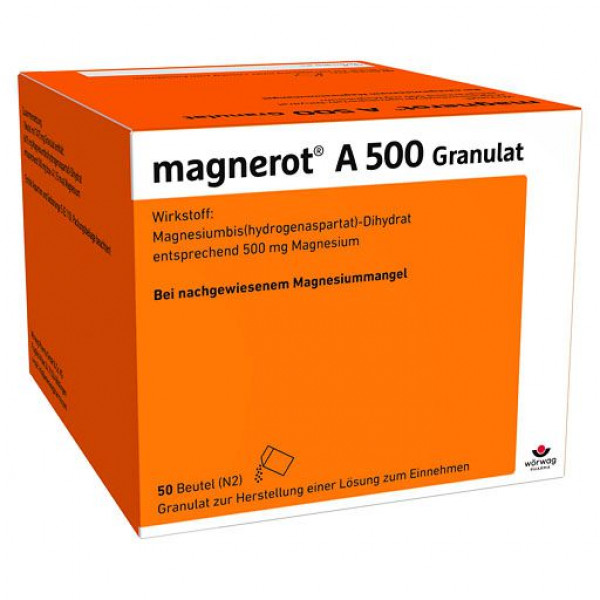 Гранулы с магнием MAGNEROT A 500 Beutel Granulat 50 шт Worwag Гранулы с магнием MAGNEROT A 500 Beutel Granulat 50 шт Worwag