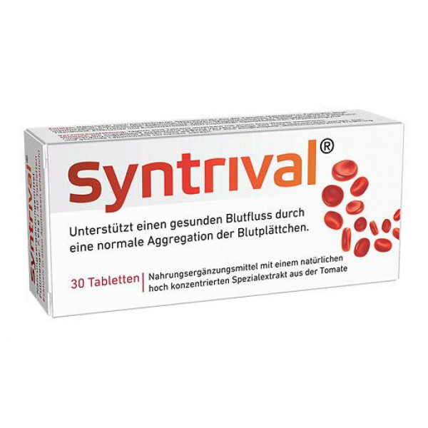Пищевая добавка поддерживает здоровый кровоток SYNTRIVAL Tabletten 30 шт Worwag Пищевая добавка поддерживает здоровый кровоток SYNTRIVAL Tabletten 30 шт Worwag