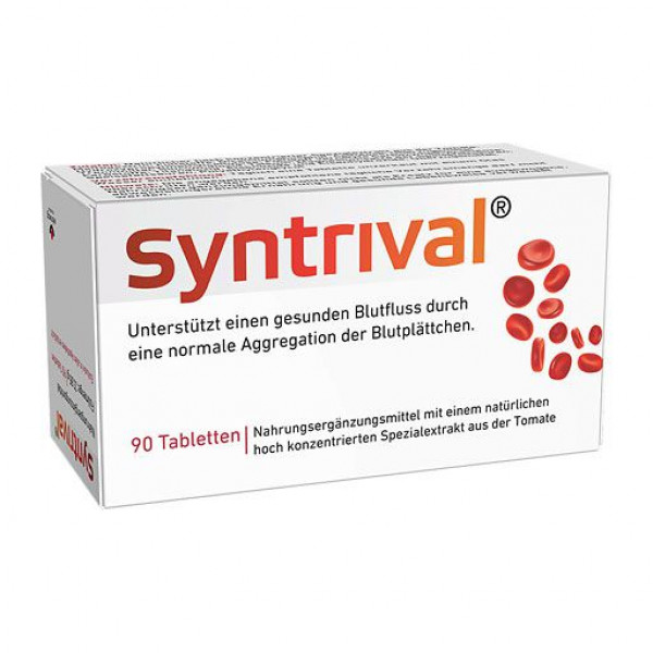 Пищевая добавка поддерживает здоровый кровоток SYNTRIVAL Tabletten 90 шт Worwag Пищевая добавка поддерживает здоровый кровоток SYNTRIVAL Tabletten 90 шт Worwag