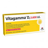Витамин Д3 VITAGAMMA D3 5.600 I.E .Vitamin D3 NEM Tabletten 20 шт Worwag Витамин Д3 VITAGAMMA D3 5.600 I.E .Vitamin D3 NEM Tabletten 20 шт Worwag