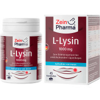 Жевательные таблетки L-LYSIN 1000 mg Zitrone Kautabletten 45 шт Zein Pharma Жевательные таблетки L-LYSIN 1000 mg Zitrone Kautabletten 45 шт Zein Pharma