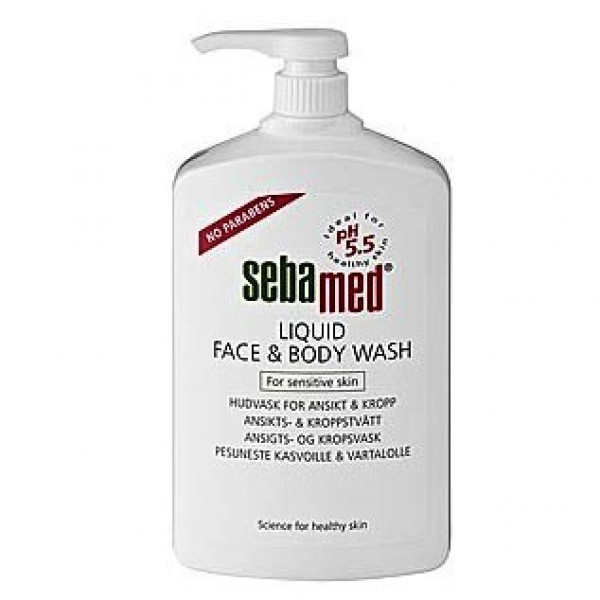 Жидкость для очистки лица и тела LIQUID FACE & BODY WASH 1000 мл SebaMed Жидкость для очистки лица и тела LIQUID FACE & BODY WASH 1000 мл SebaMed